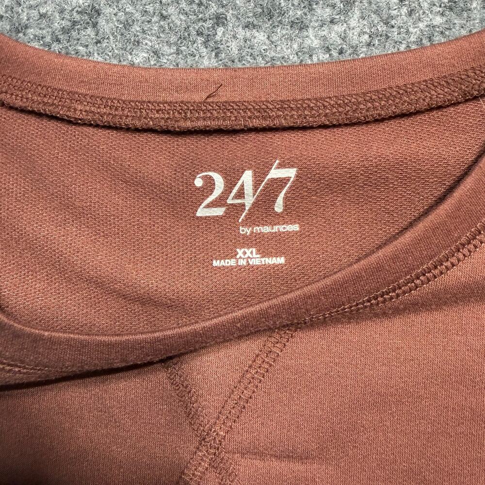 24/7 by Maurices XXL Colorblock Striped Long Sleeve Top - Picture 2 of 7